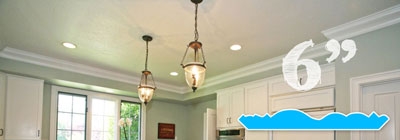 6" to 6-7/8" Face (For 9'-11' Ceilings)